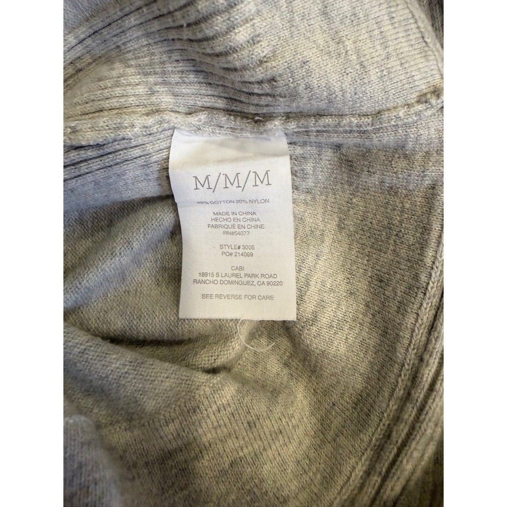 Cabi Women Cardigan Sweater Gray Medium Office Work Core Casual Chic Modern - Picture 6 of 6